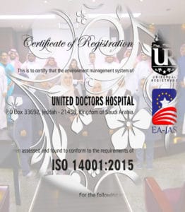 United Doctors Hospital Obtain ISO 14001 Accreditation for Environmental Management